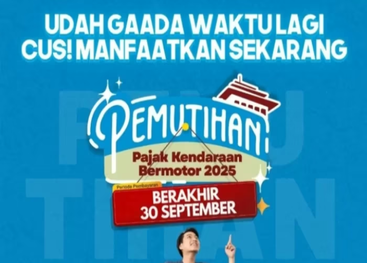 Program Pemutihan Pajak Kendaraan Berakhir 30 September 2025! Buruan Manfaatkan Sebelum Terlambat