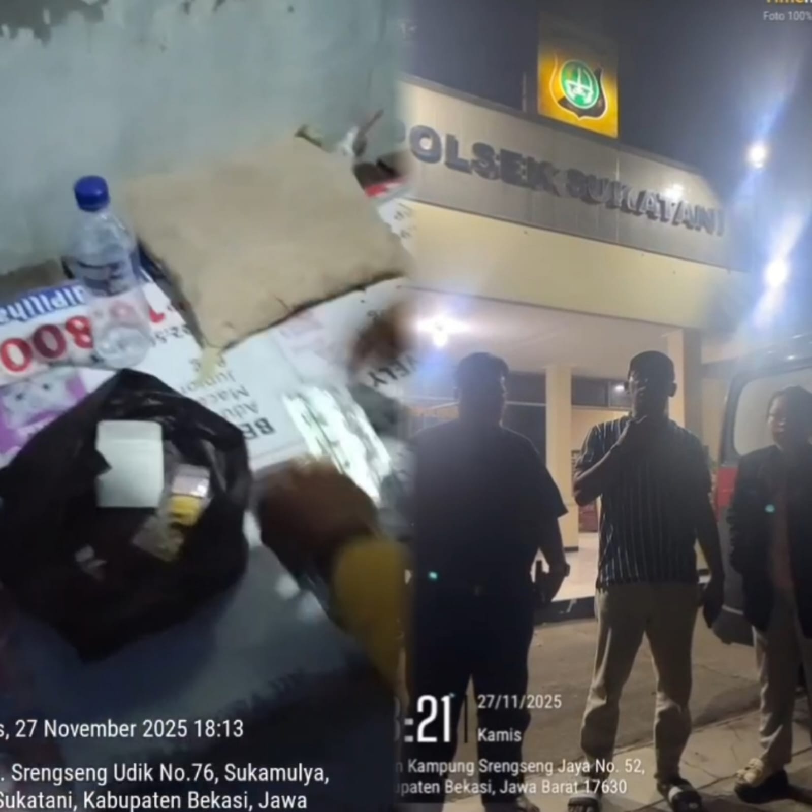 Keterangan foto: FORTAL, LSM GANAS, dan Angel Visions Bongkar Kembali Penjual Obat Keras Tramadol di Sukatani, Kamis, 27/11/2025