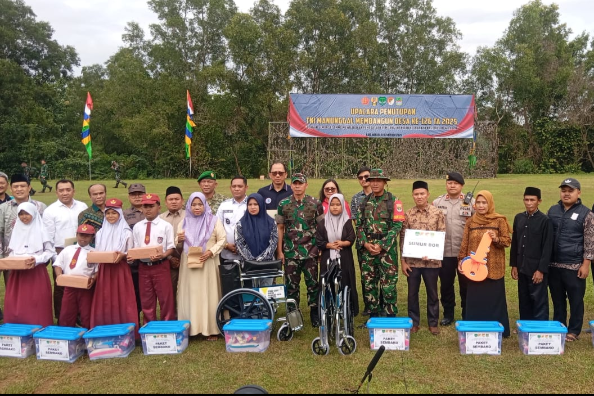 Program TMMD Ke-126 di Desa Nagacipta Serang Baru Resmi Ditutup