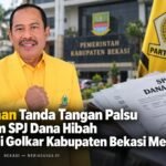 Keterangan foto : Dugaan Tanda Tangan Pengurus Palsu dan Kegiatan Fiktif dalam SPJ Dana Hibah Partai Golkar Kabupaten Bekasi Mencuat (ft.ilustrasi)